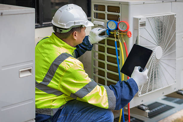 Professional Hvac technician working in Roebling, NJ